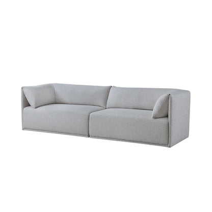 Sofá 3 Lugares Dali 200 cm - Linho Texturizado Cinza