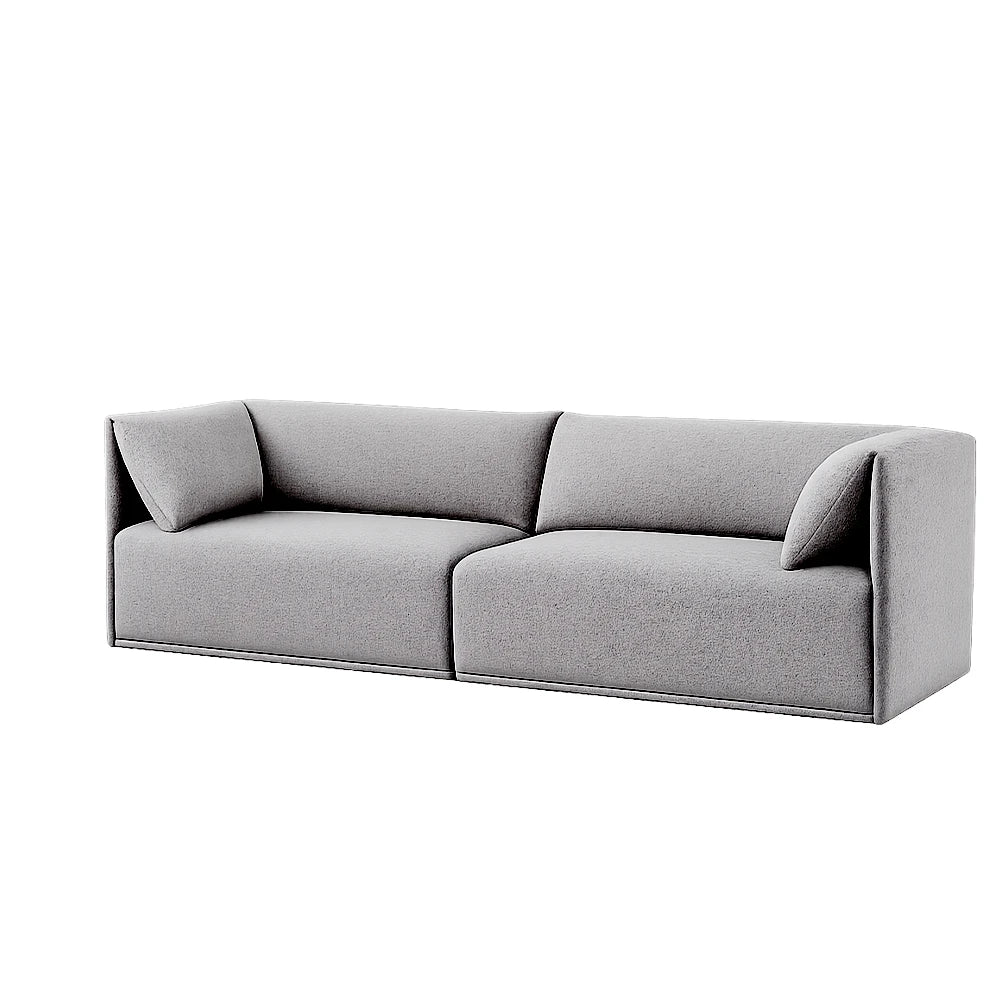 Sofá 6 Lugares Dali 240 cm - Linho Texturizado Cinza