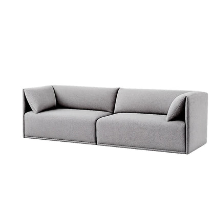 Sofá 6 Lugares Dali 240 cm - Linho Texturizado Cinza