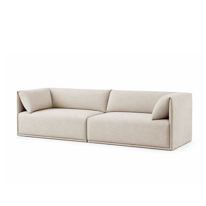 Sofá 6 Lugares Dali 240 cm - Linho Texturizado Bege