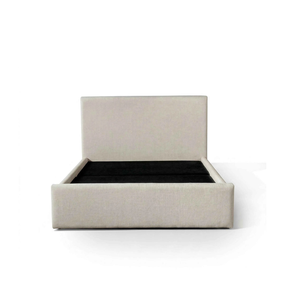 Cama Estofada de Casal com Cabeceira Alicia - Linho Off White