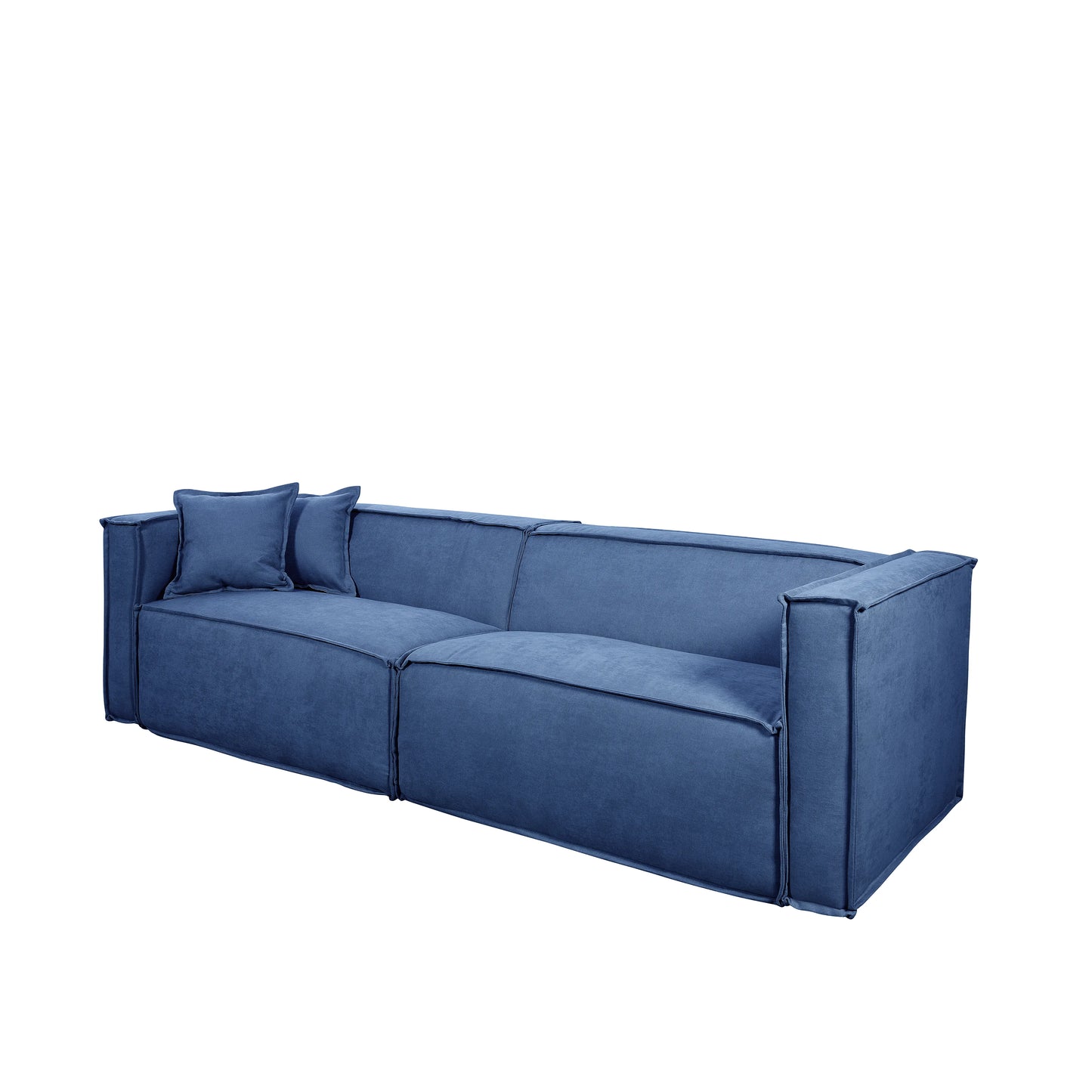 Sofá 4 Lugares Freddo 250 cm - Linho Texturizado Azul