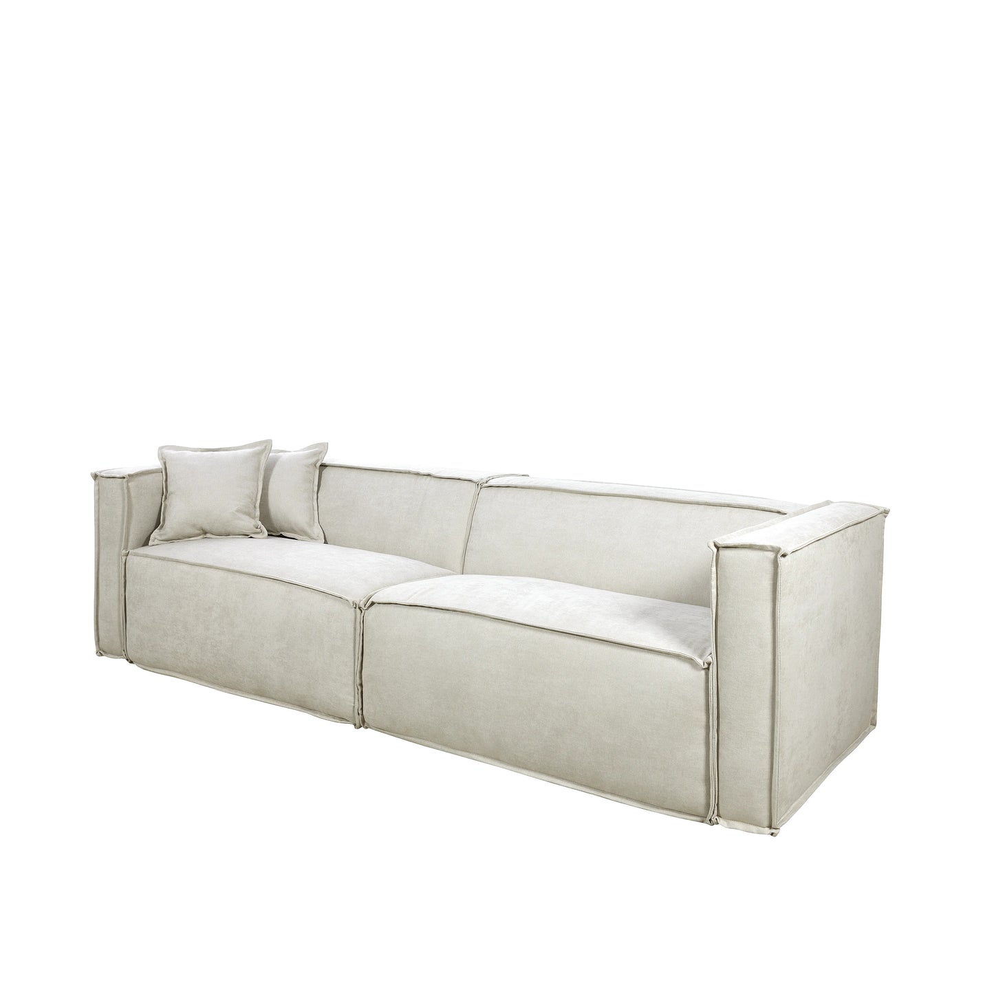 Sofá 4 Lugares Freddo 250 cm - Linho Texturizado Bege