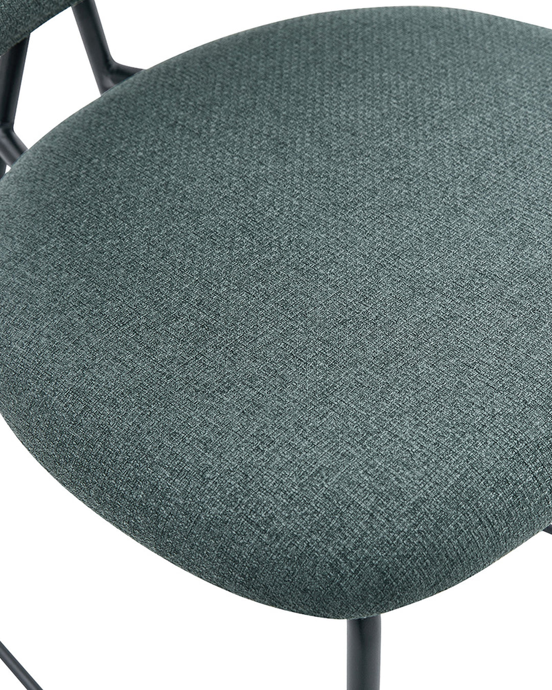 Banqueta Alta de Aço Estofada Elora - Verde