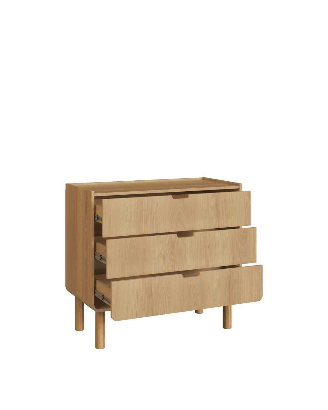 Cômoda Orgânica 3 Gavetas Yume 90 cm - Mel