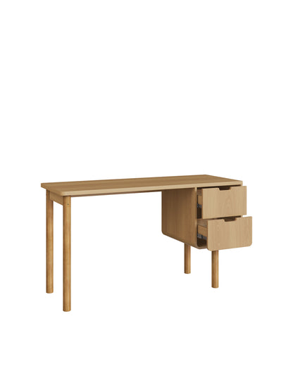 Escrivaninha Orgânica 2 Gavetas Yume 136 cm - Mel