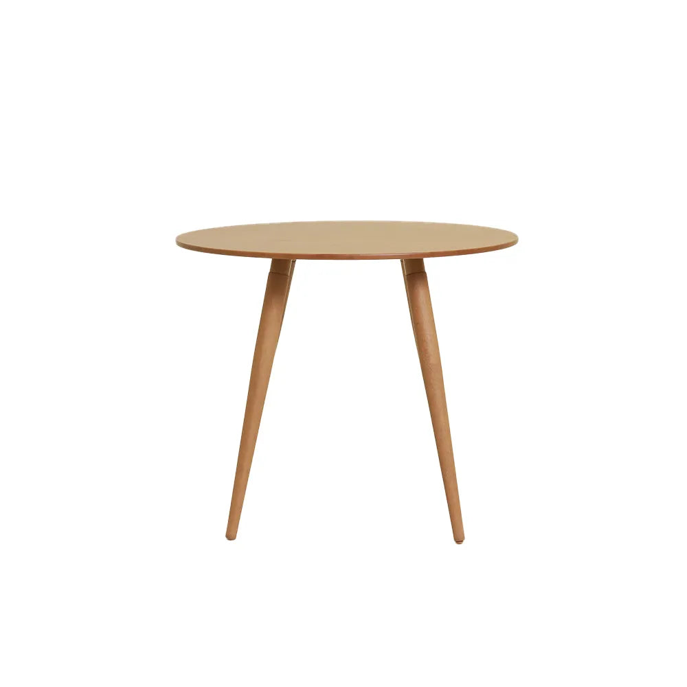 Mesa de Jantar Redonda para 4 Lugares Ollie 90 cm - Natural c/ Canella