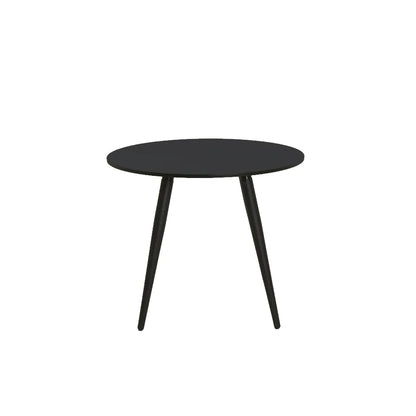 Mesa de Jantar Redonda para 4 Lugares Ollie 90 cm - Preto