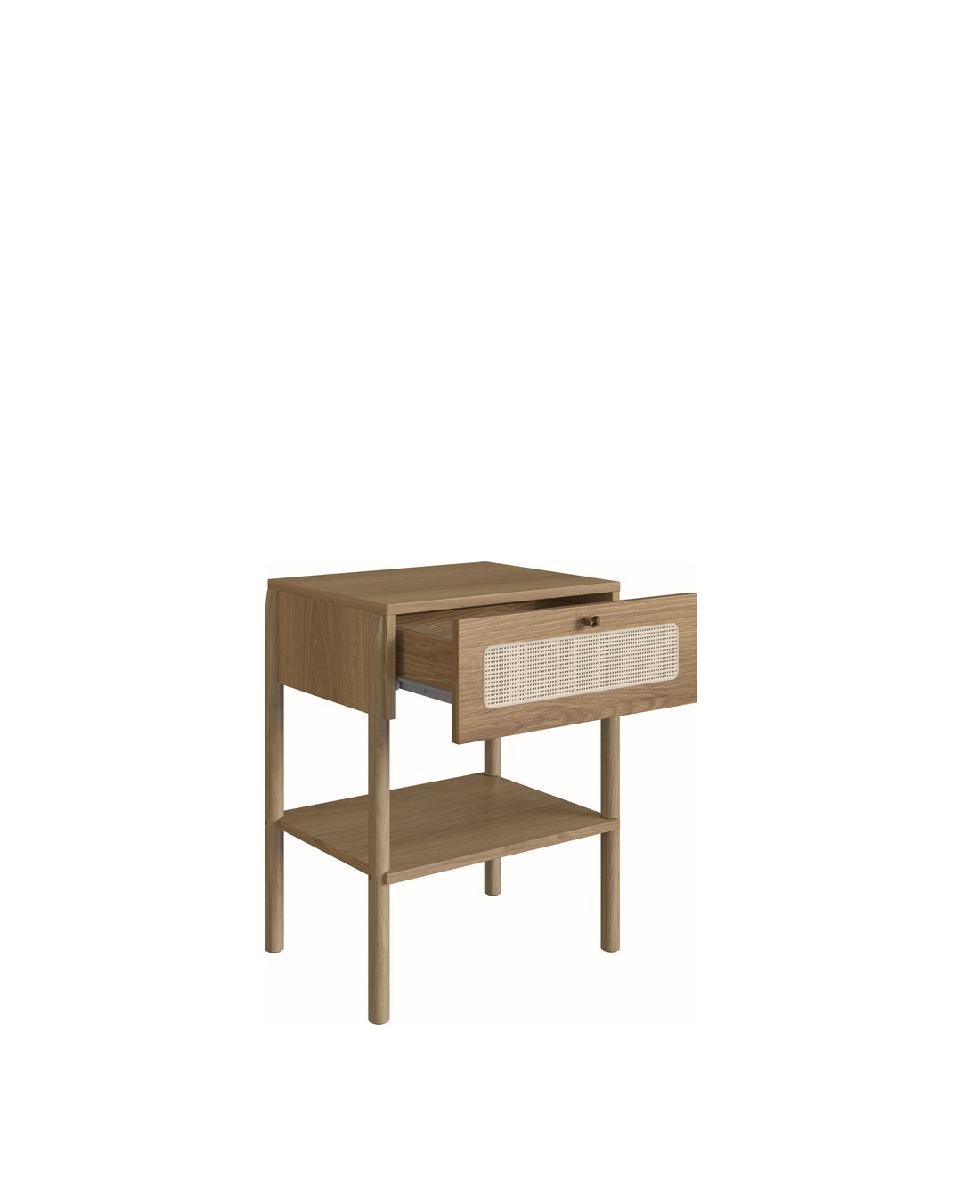Mesa de Cabeceira 1 Gaveta Palhinha Urdi 48 cm - Mel