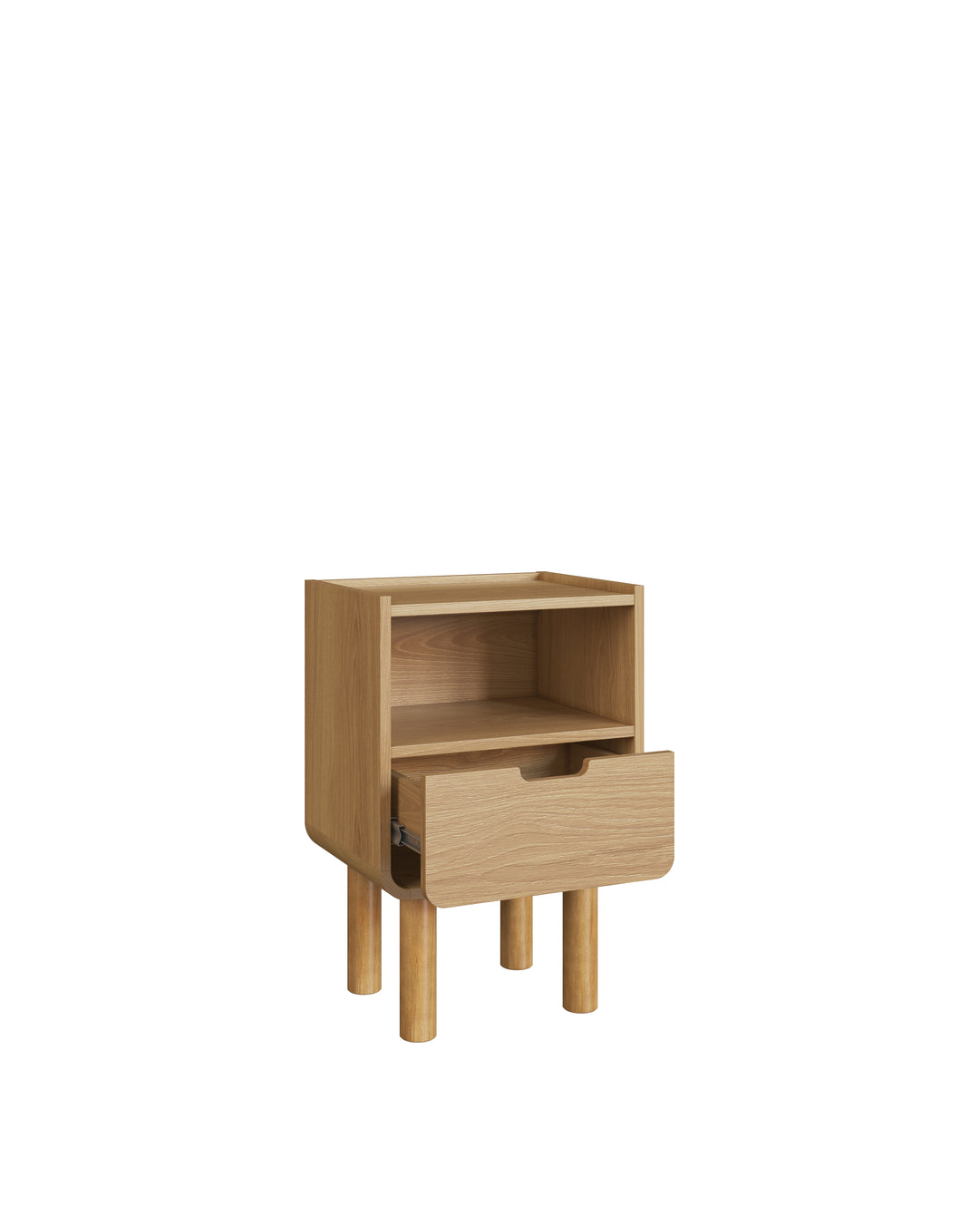 Mesa de Cabeceira Orgânica 1 Gaveta Yume 40 cm - Mel