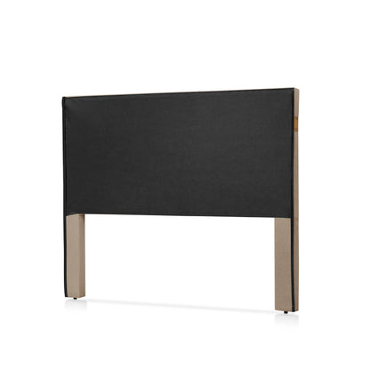 Cabeceira Casal Estofada Mira 140 cm - Mel c/ Linho Bege
