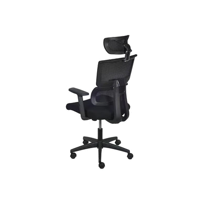 Cadeira de Escritório Giratória com Apoio de Braço e Regulagem de Altura Travis - Preto