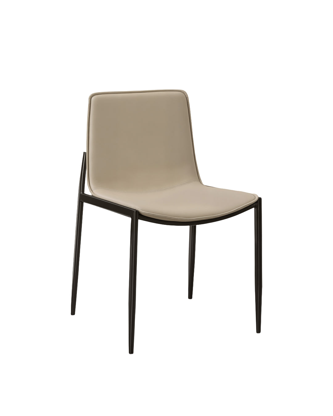 Cadeira de Aço Estofada Kora - Fendi