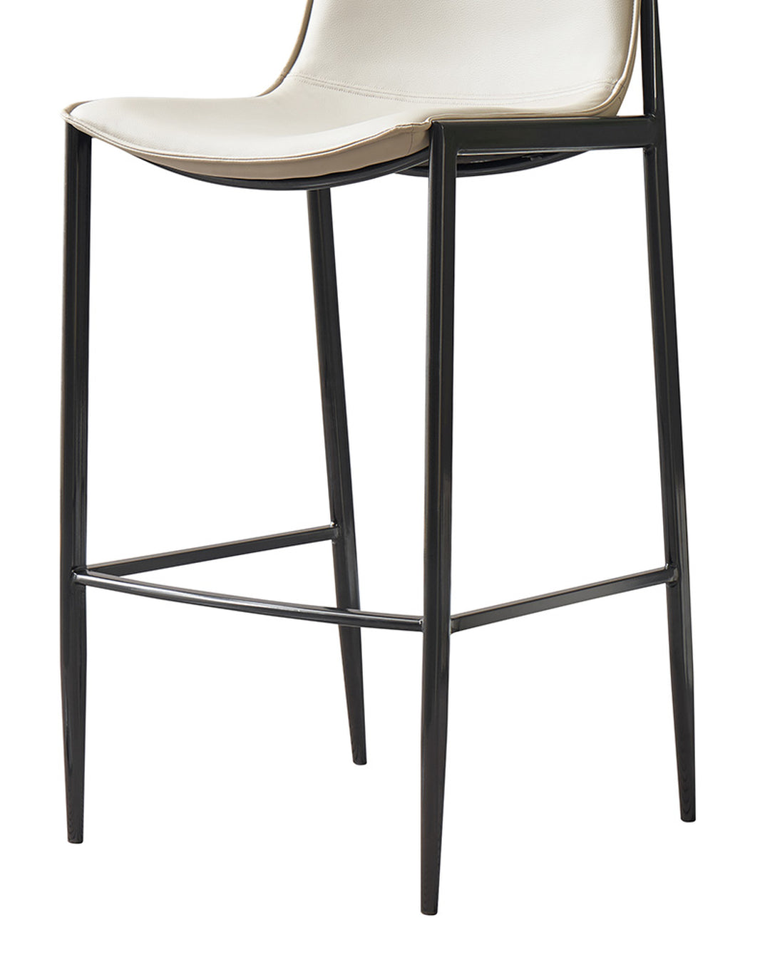 Banqueta Alta de Aço Estofada Kora - Fendi