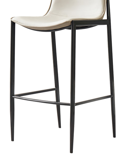 Banqueta Alta de Aço Estofada Kora - Fendi