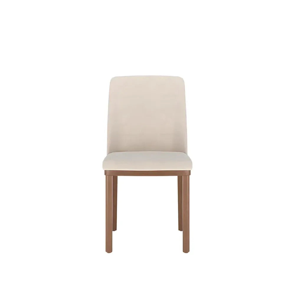 Conjunto de Jantar Mesa Retangular Harmony 8 Cadeiras Kalina - Natural c/ Off White