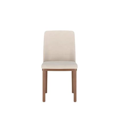 Conjunto de Jantar Mesa Retangular Harmony 8 Cadeiras Kalina - Natural c/ Off White