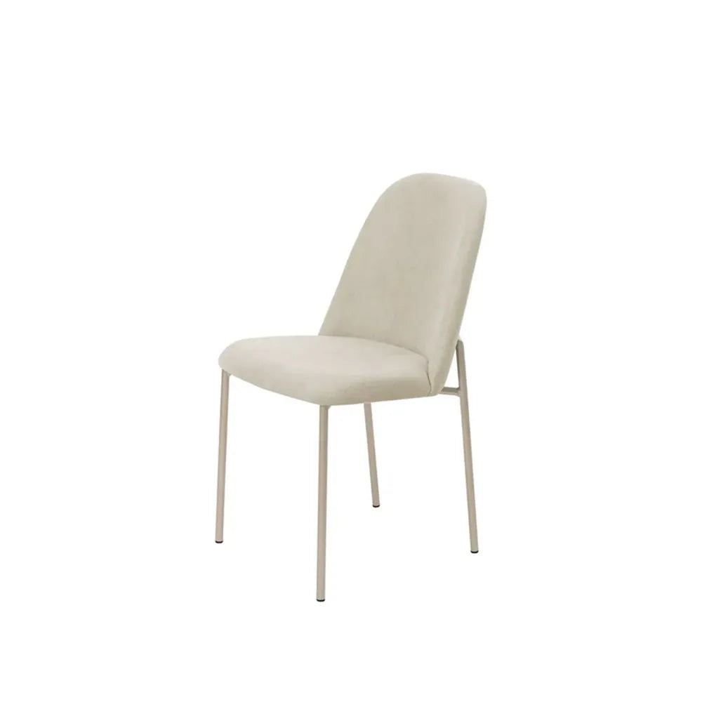 Conjunto de Jantar Mesa Redonda com Vidro Arcádia 4 Cadeiras Lucille - Champanhe c/ Off White - Palha