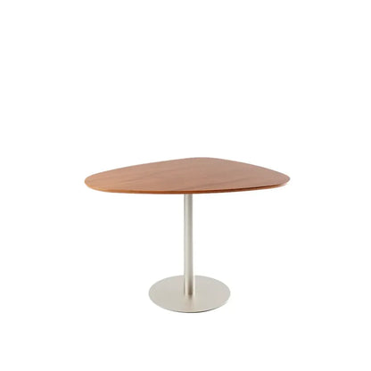 Conjunto de Jantar Mesa Orgânica Kalyx 4 Cadeiras Lara - Champanhe c/ Canella - Fendi