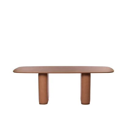 Conjunto de Jantar Mesa Retangular Lintz com 8 Cadeiras Dakota - Canella c/ Caramelo