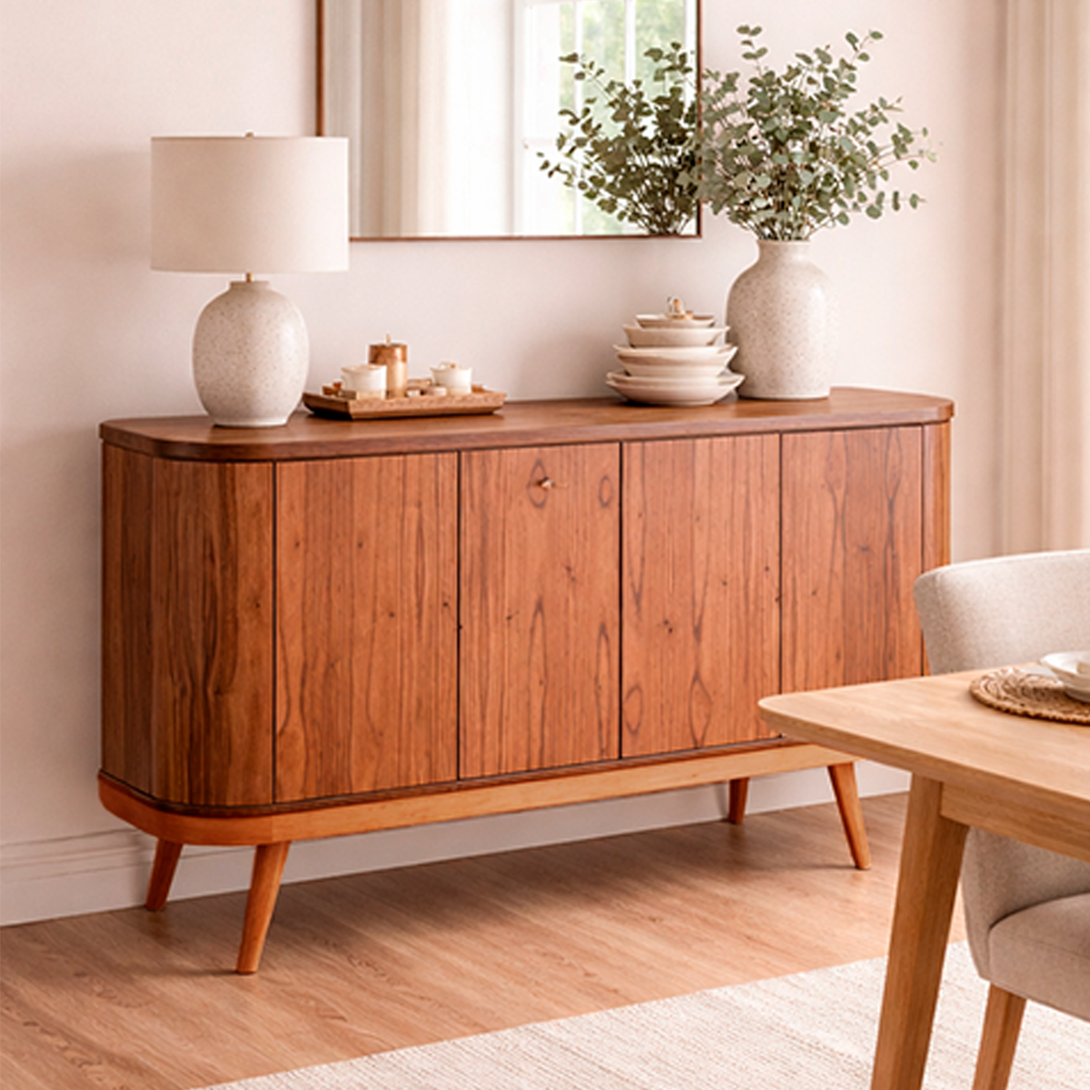 Buffet 4 Portas Gaya 180 cm - Natural