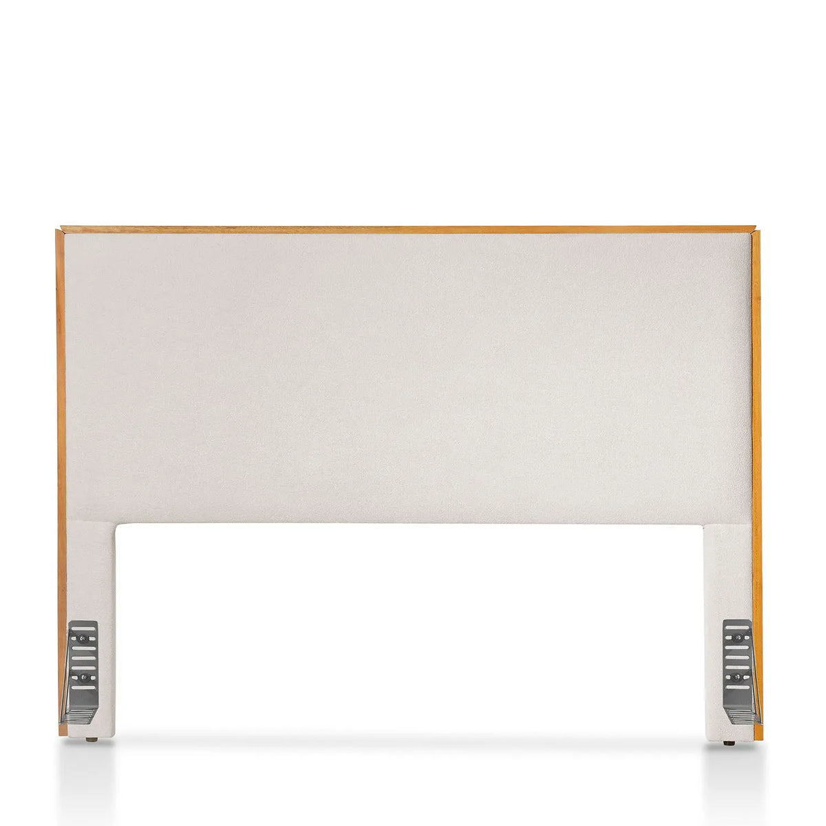 Homedock Cabeceira King Estofada Emerie 193 cm - Natural c/ Bouclê Off White Styllus