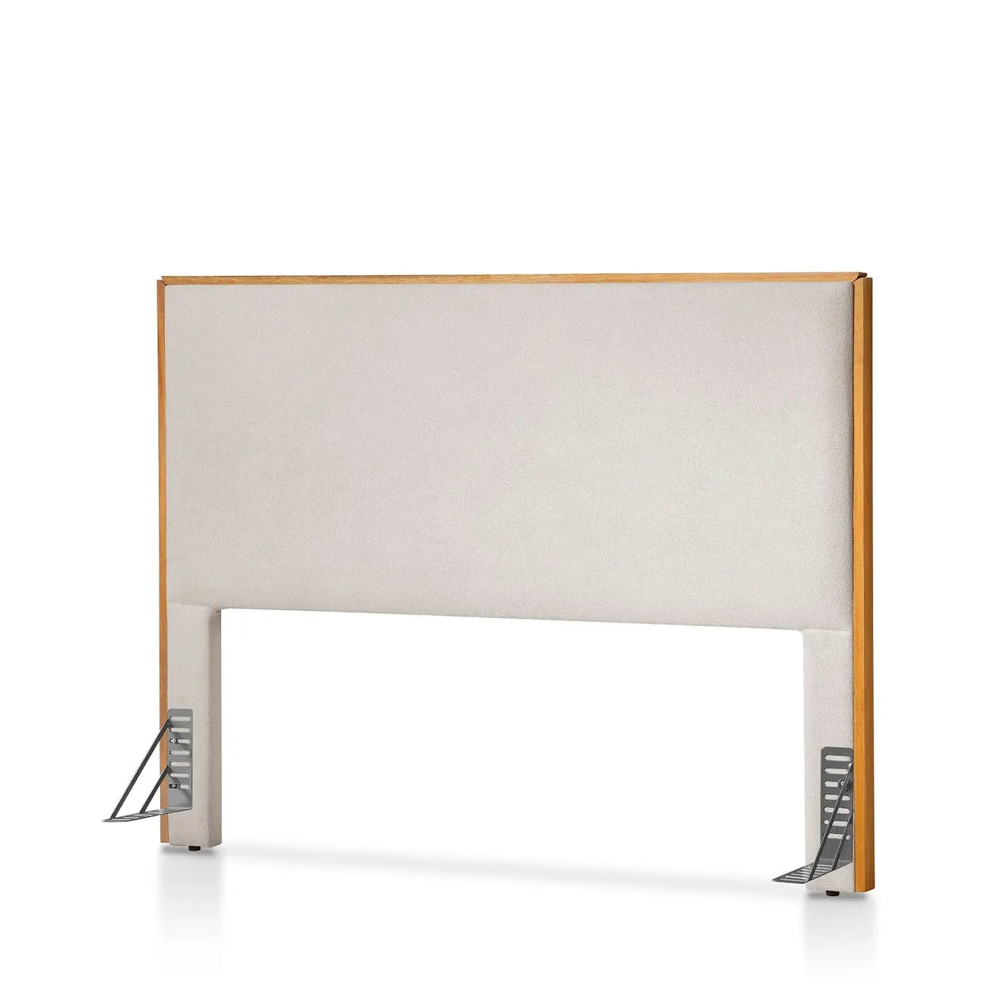 Homedock Cabeceira King Estofada Emerie 193 cm - Natural c/ Bouclê Off White Styllus