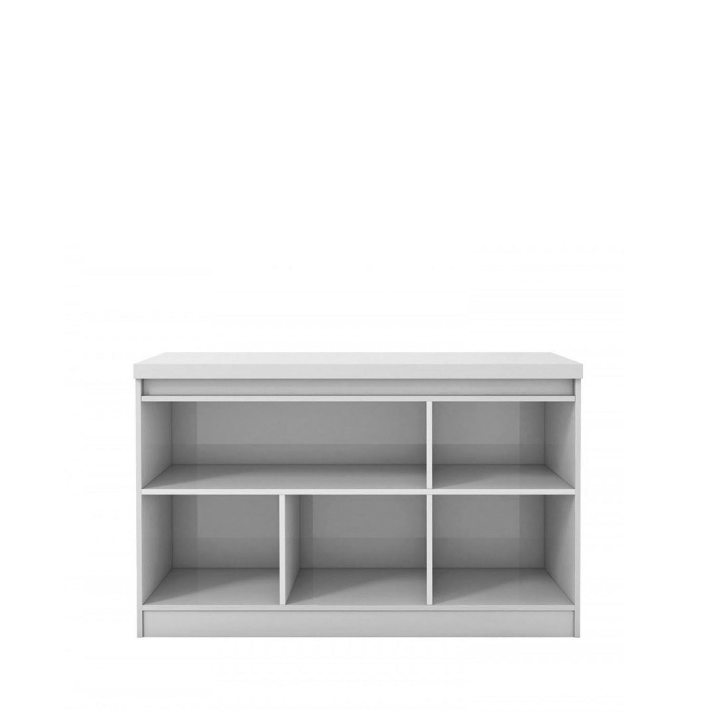 Buffet Truzzi Espelhado 120 cm - Branco Brilho