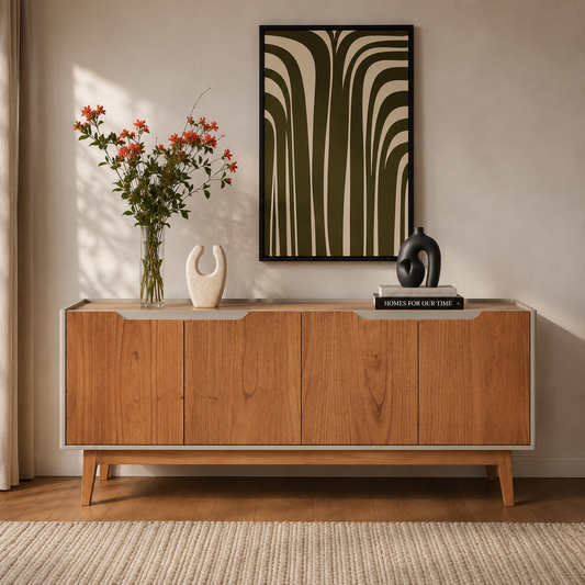 Buffet Elon 160 cm - Natural c/ Off White