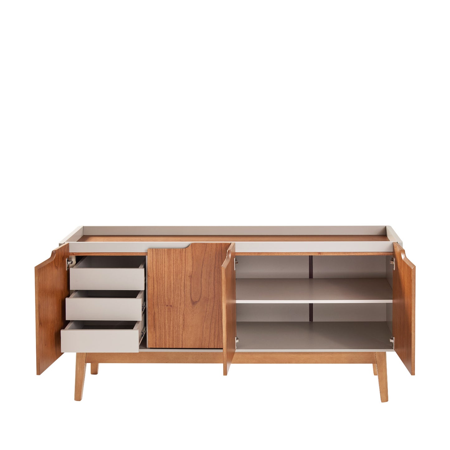 Buffet Elon 160 cm - Natural c/ Off White