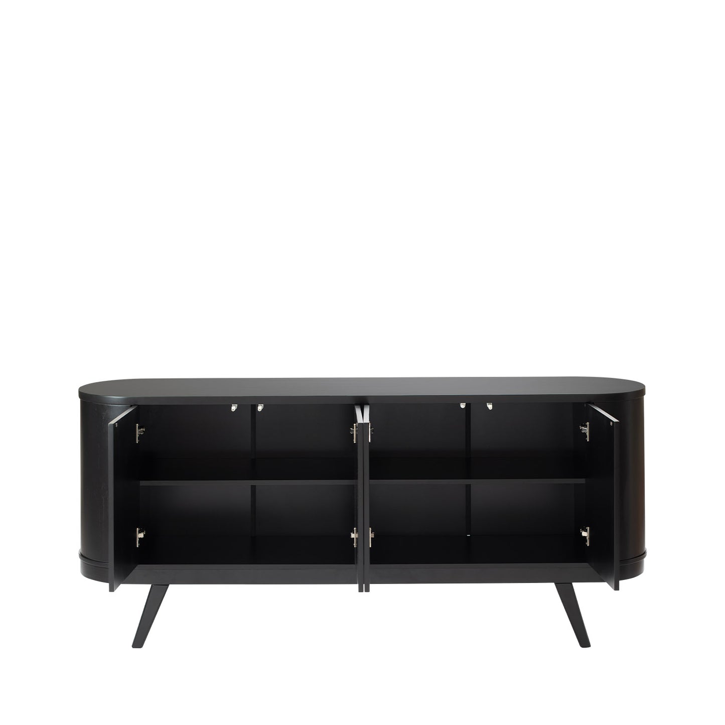 Buffet 4 Portas Gaya 180 cm - Preto Fosco