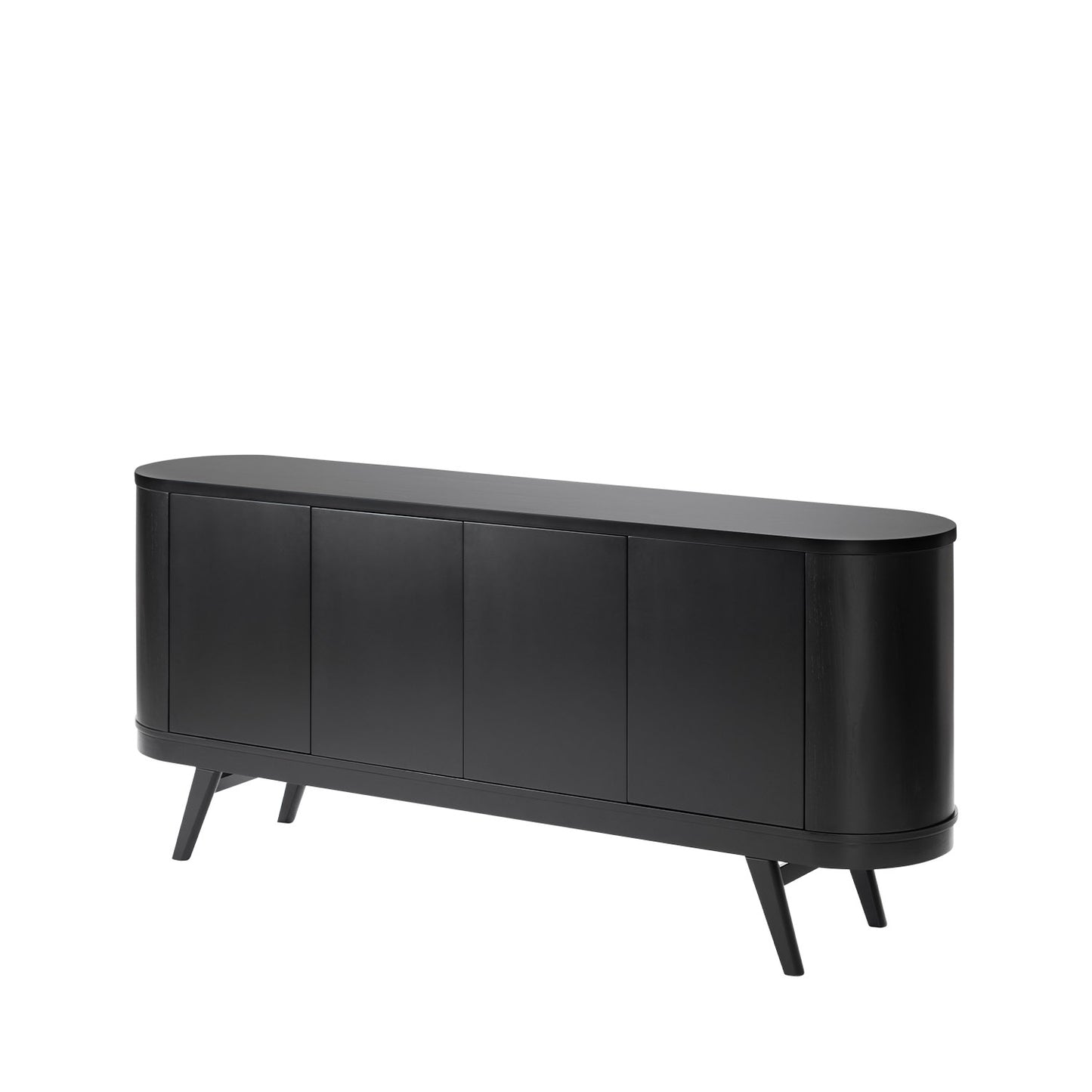 Buffet 4 Portas Gaya 180 cm - Preto Fosco