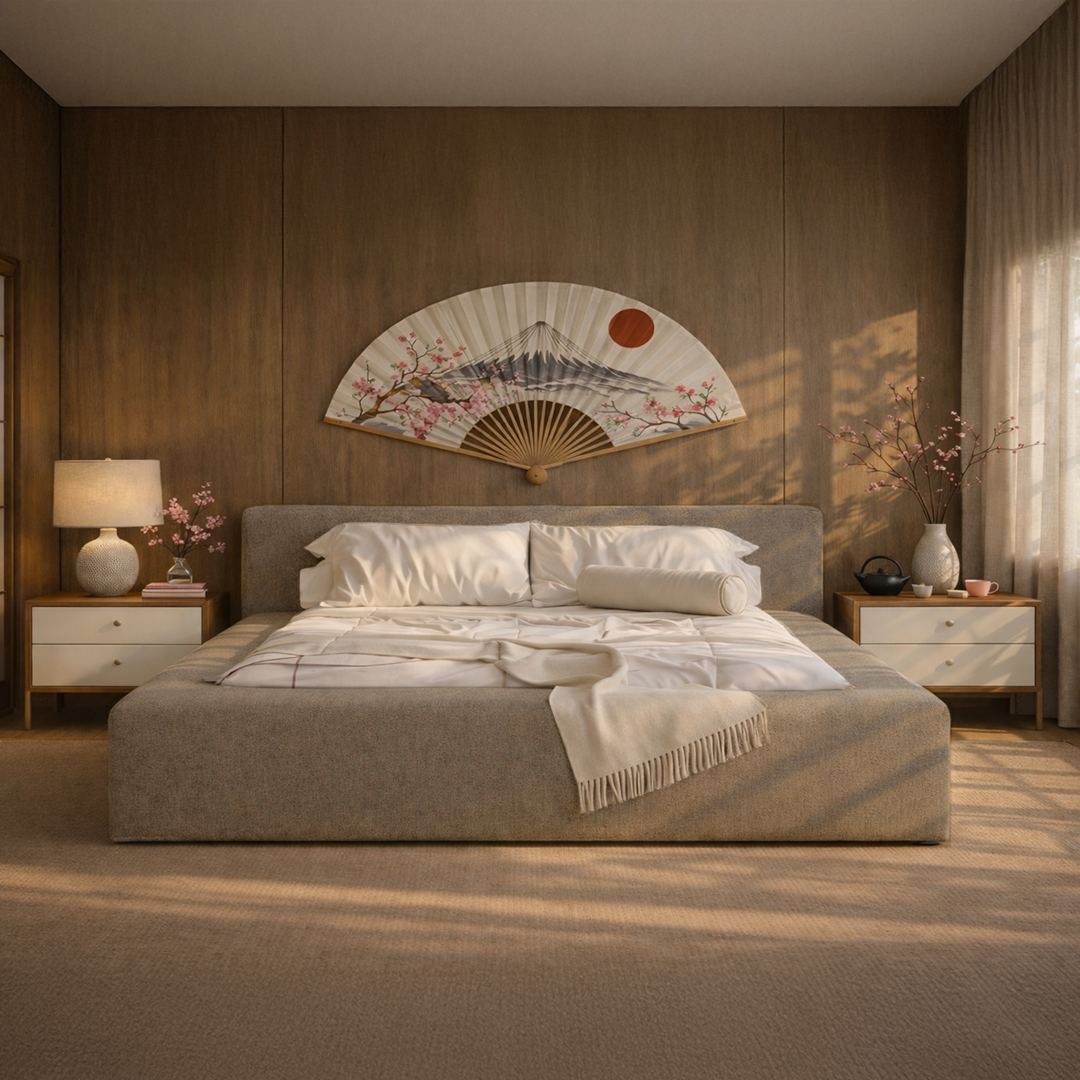 Cama Estofada King com Cabeceira Nora - Linho Fendi