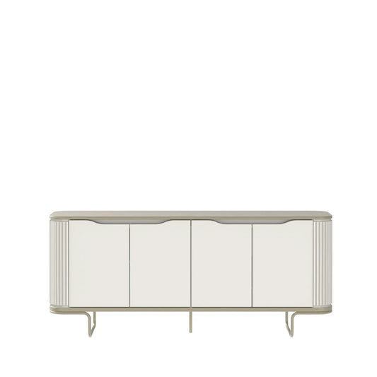 Homedock Buffet Liege 178 cm - Off White Fosco c/ Champanhe Móveis Província