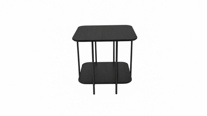 Mesa Lateral com pés em Metal Biophilia Baixa 55 cm - Preto