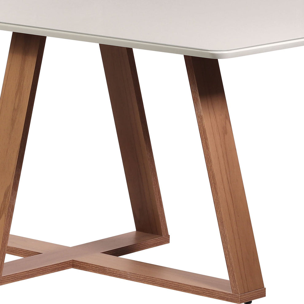 Conjunto de Jantar Mesa com Vidro Avena 4 Cadeiras New Drop — foto 4