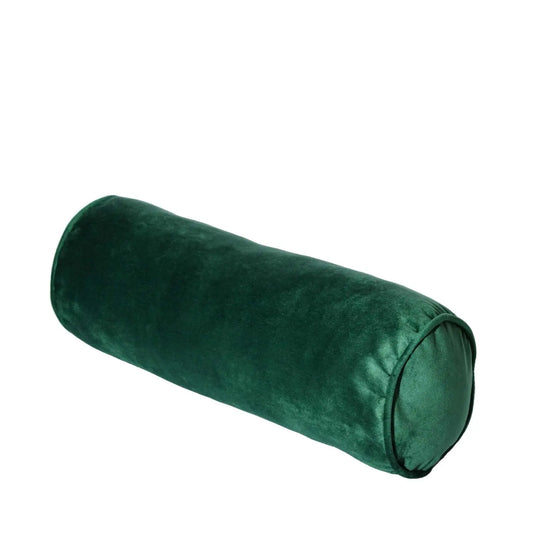 Homedock Almofada Rolo Cordonê Veludo  Verde 43 x 15 cm Belchior