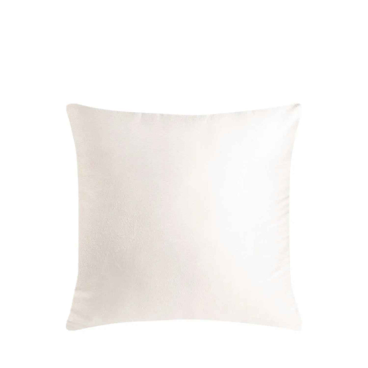 Capa da Almofada Veludo Florear 43 x 43 cm - Marrom c/ Folhas Off White