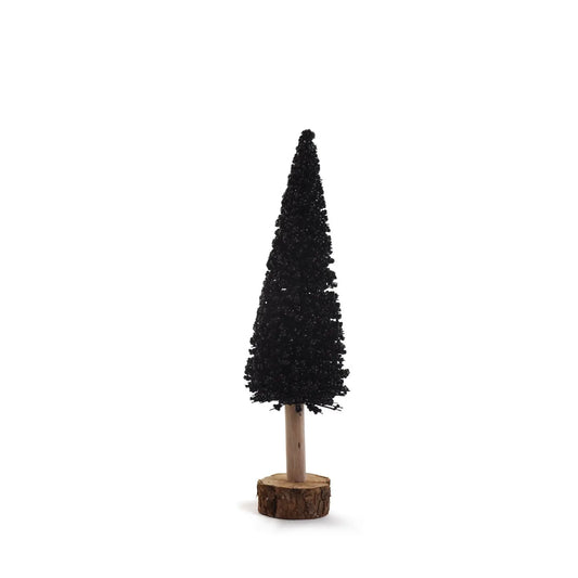 Homedock Árvore de Natal Preto e Natural 40 cm Tok da Casa