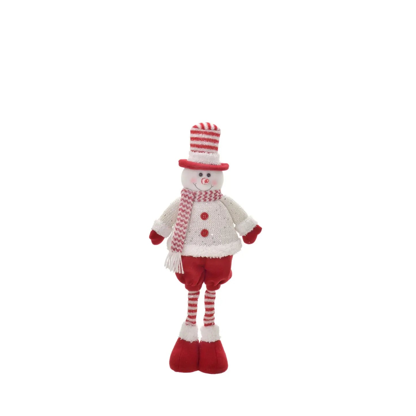 Homedock Boneco de Neve Vermelho e Branco 54 cm Mabruk