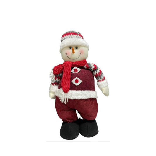 Homedock Boneco de Neve com Gorro Vermelho e Branco 92 cm MP3