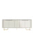 Buffet Albany 216 cm - Off White Fosco c/ Dourado