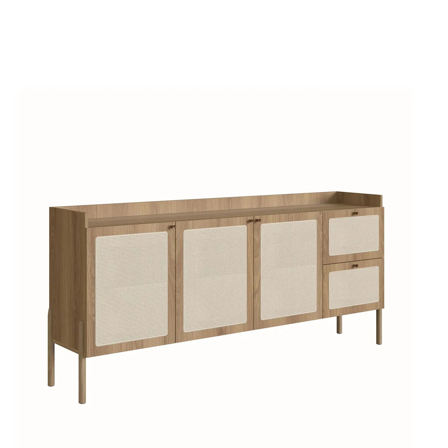 Homedock Buffet Solvei 183 cm - Mel c/ Palhinha Artesano