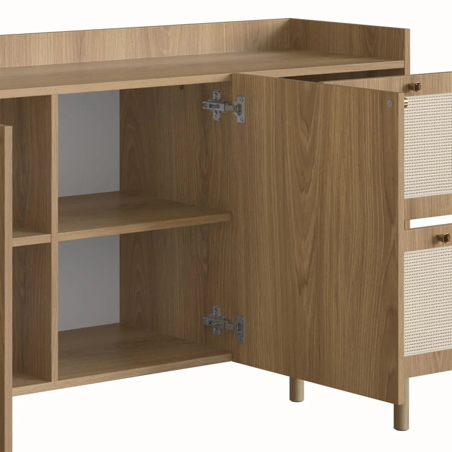 Homedock Buffet Solvei 183 cm - Mel c/ Palhinha Artesano