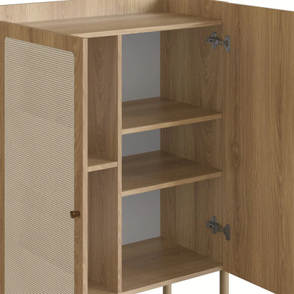 Homedock Buffet Bar Magnus 93 cm - Mel c/ Palhinha Artesano