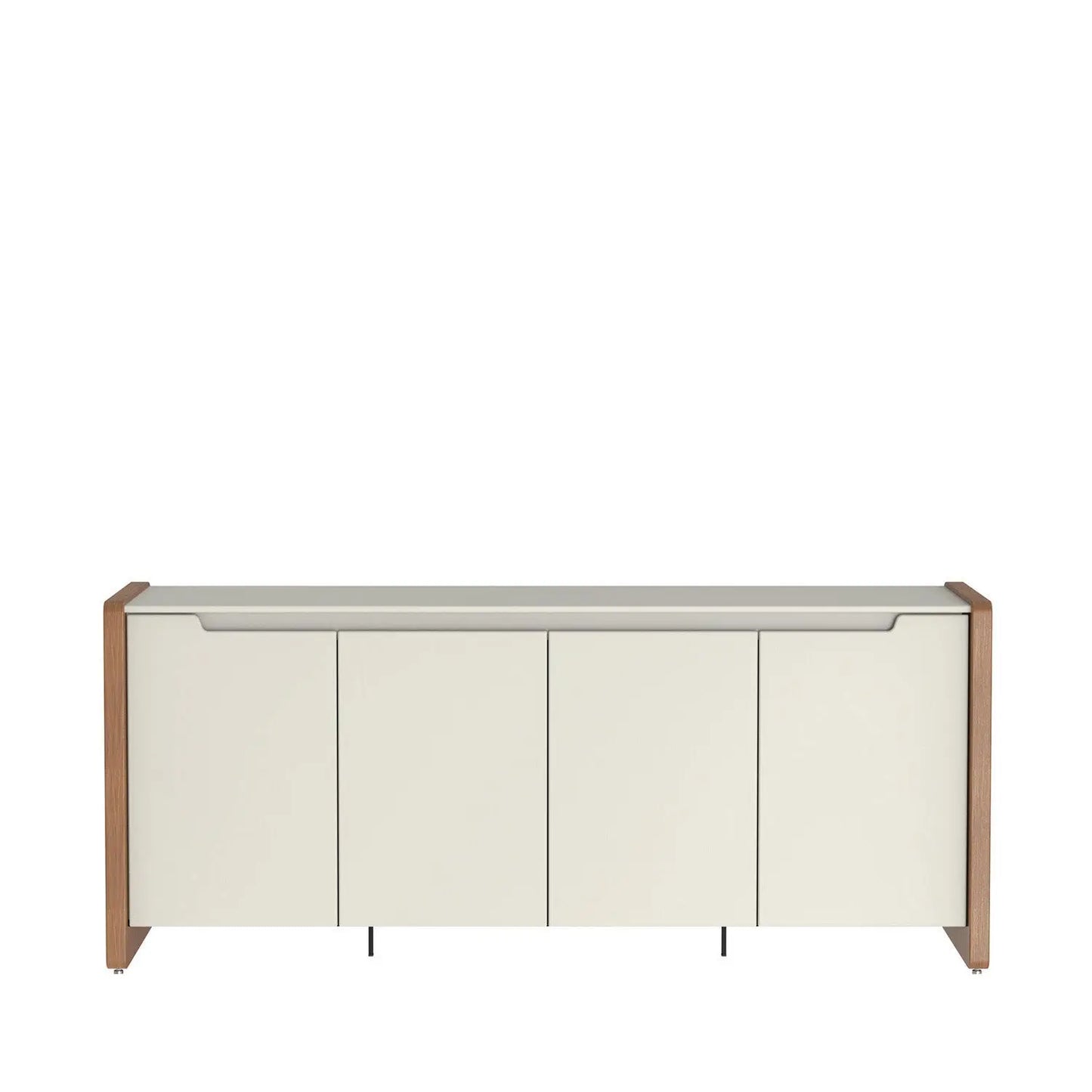 Homedock Buffet Bristol 189 cm  Off White Fosco c/ Natural Móveis Provincia