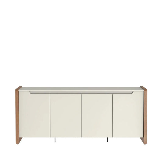 Homedock Buffet Bristol 189 cm  Off White Fosco c/ Natural Móveis Provincia