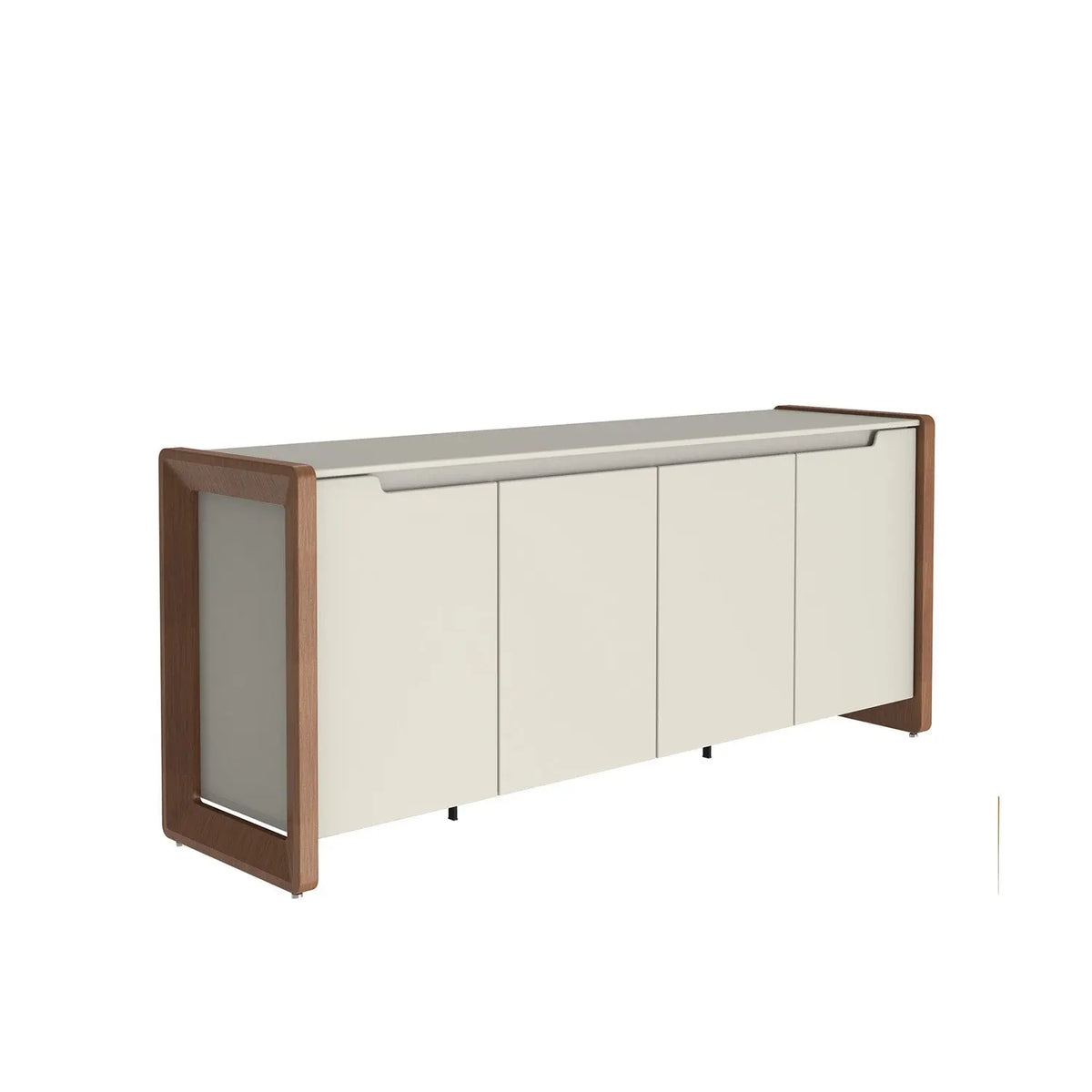 Homedock Buffet Bristol 189 cm  Off White Fosco c/ Natural Móveis Provincia
