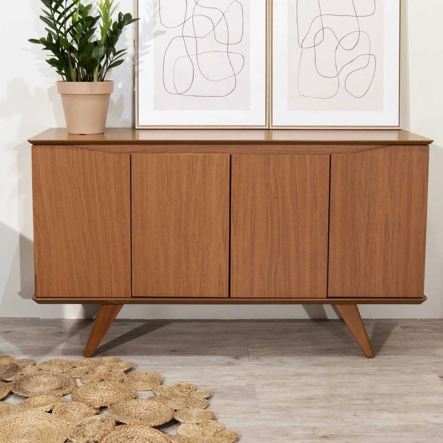 Homedock Buffet Olive 135 cm - Natural Moveis