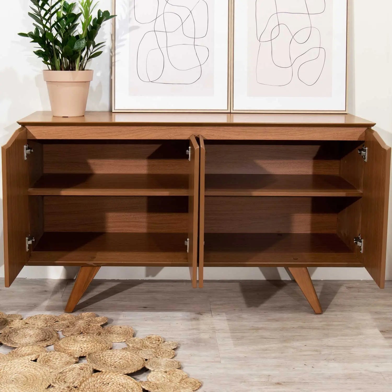 Homedock Buffet Olive 135 cm - Natural Moveis